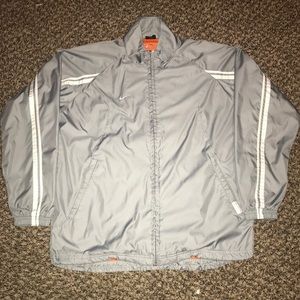 NIKE Vintage Grey Tag Track Jacket Silver